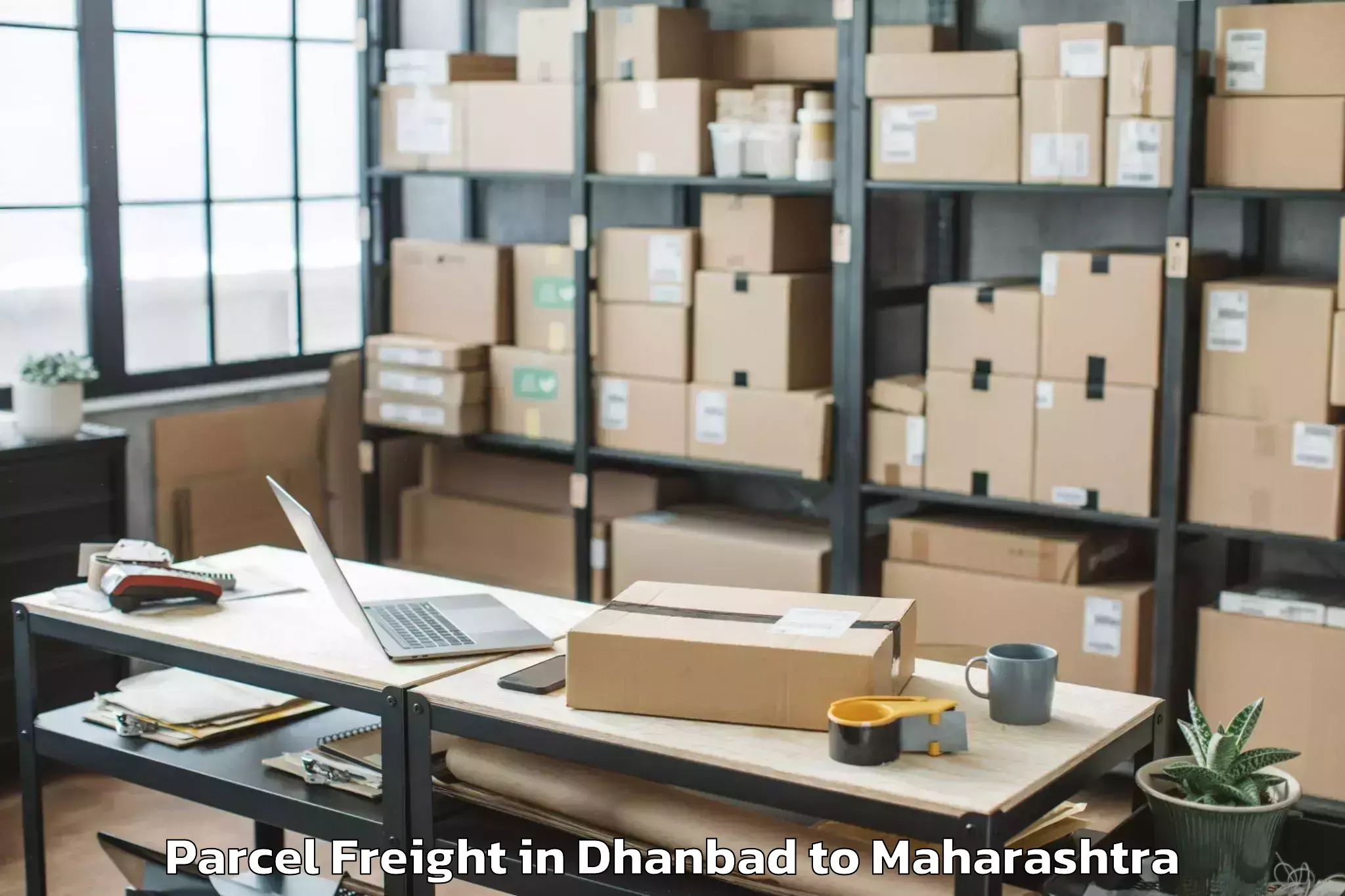 Discover Dhanbad to Mhasala Parcel Freight